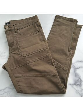 BDG Urban Outfitters Brown Moto Ankle Zipped Skinny Jeans Size 28